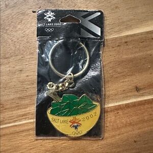 2002 Salt lake City Winter Olympics Green Jell-O Keychain